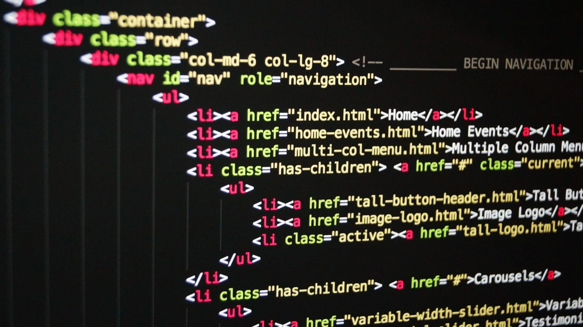 responsive web design example